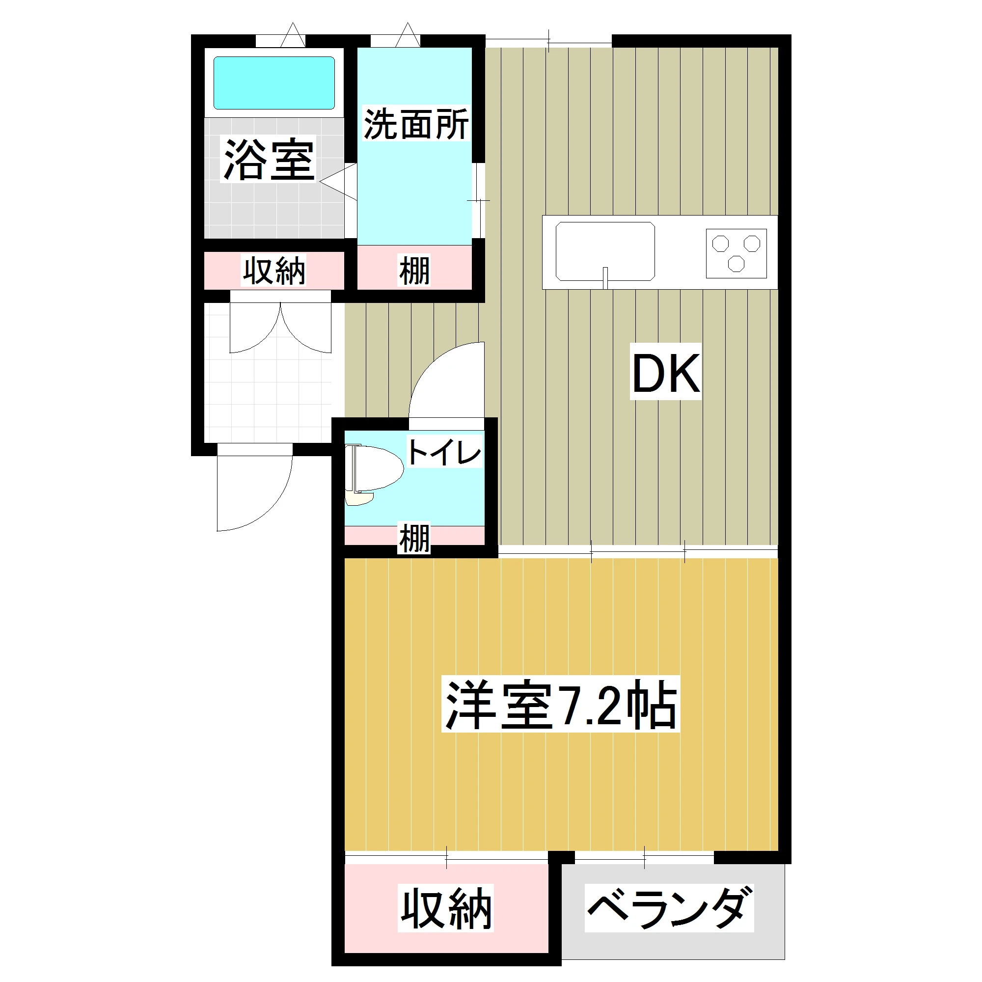 ラ・ソレイユA1DK